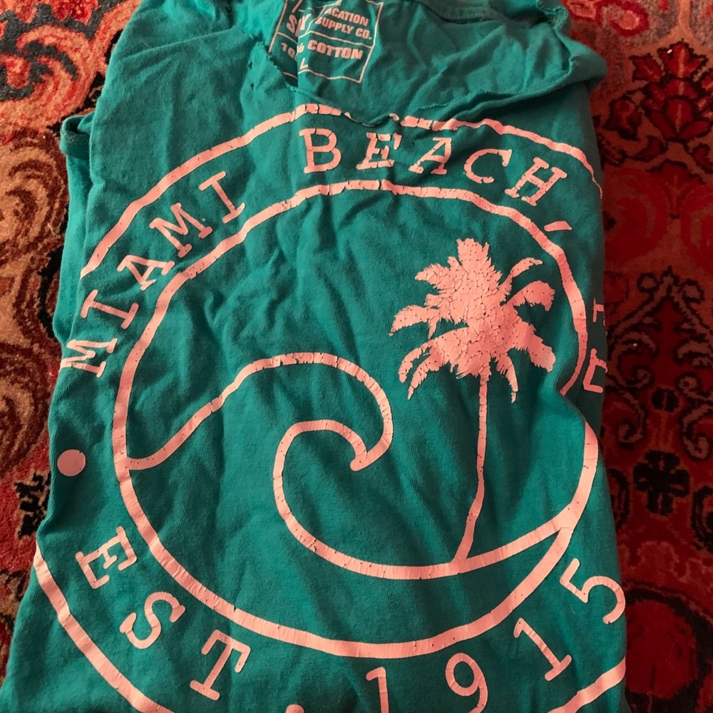 Blue miami tee